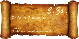 Czéh Zsanett névjegykártya